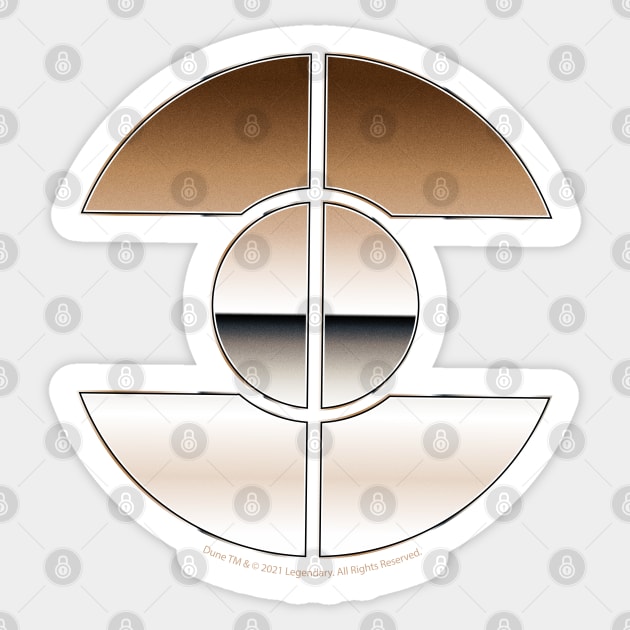 Dune Fremen chrome symbol Sticker by Vitaliy_Klimenko